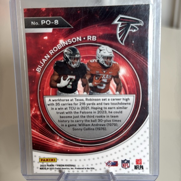 2023 BIJAN ROBINSON Panini Portals Prizm Rookie Card - Picture 3 of 3
